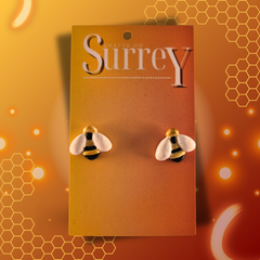 Bee Stud Earrings by Crafts on Surrey