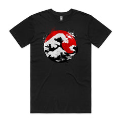 Red Ocean Waves T-Shirt