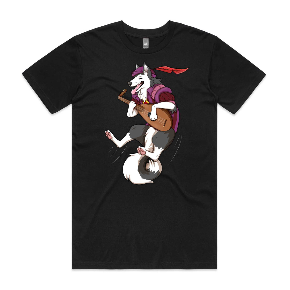 Dungeons & Doggos: Bardic Husky T-Shirt