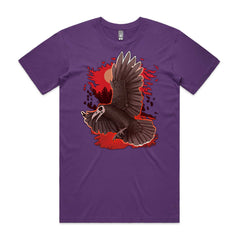 Crow on Red T-Shirt