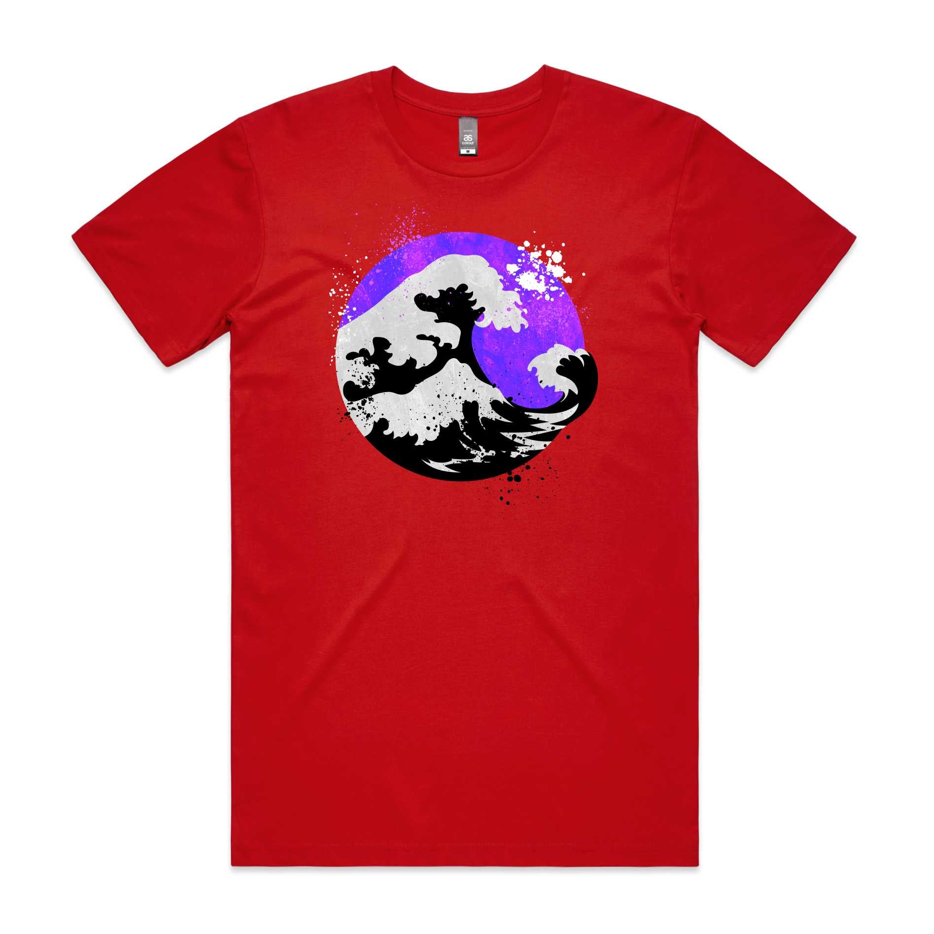 Purple Ocean Waves T-Shirt