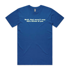 Well, that wasn't very data driven of you T-Shirt