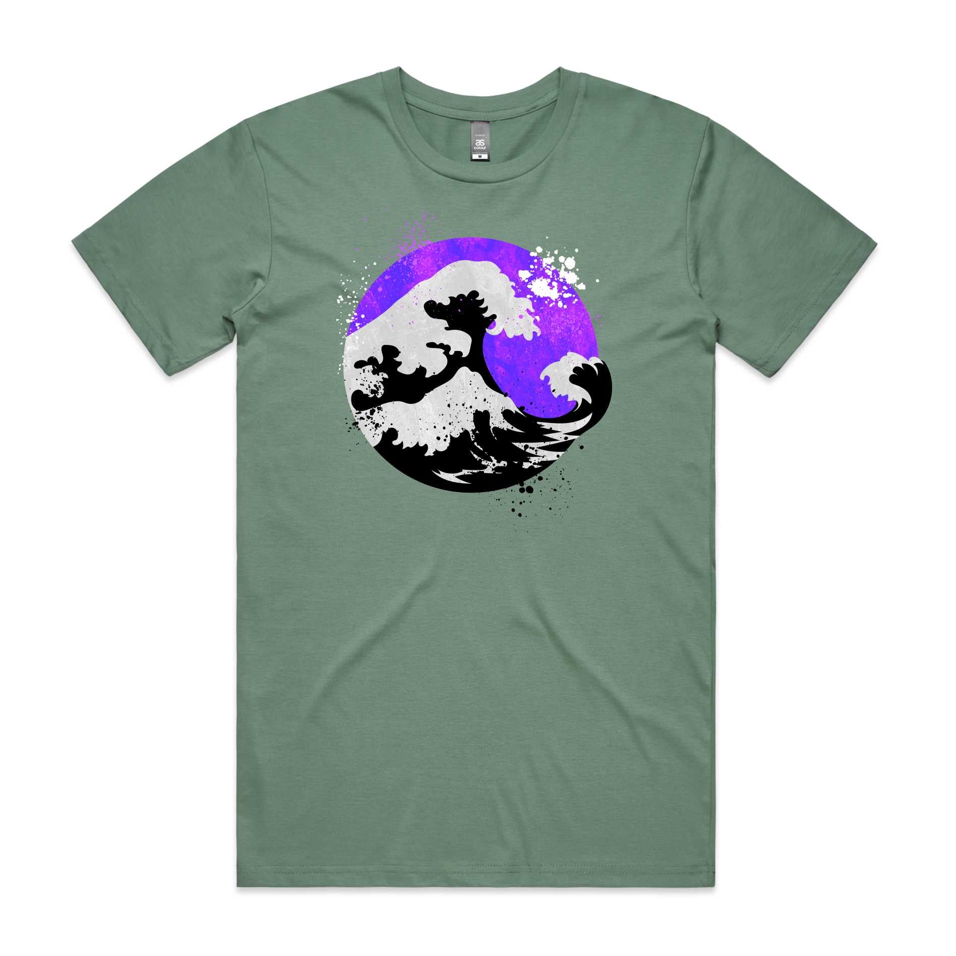 Purple Ocean Waves T-Shirt