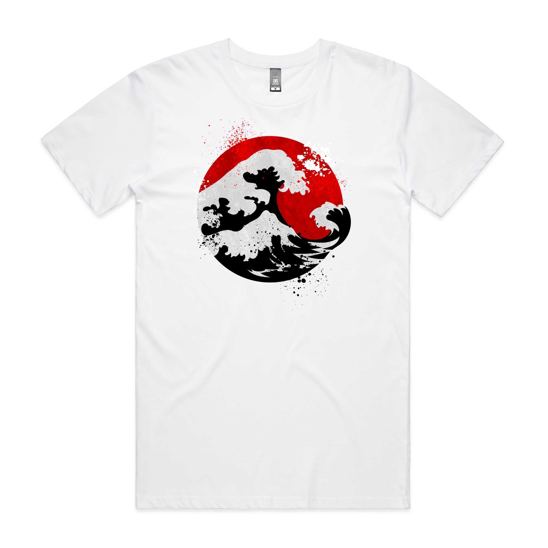 Red Ocean Waves T-Shirt